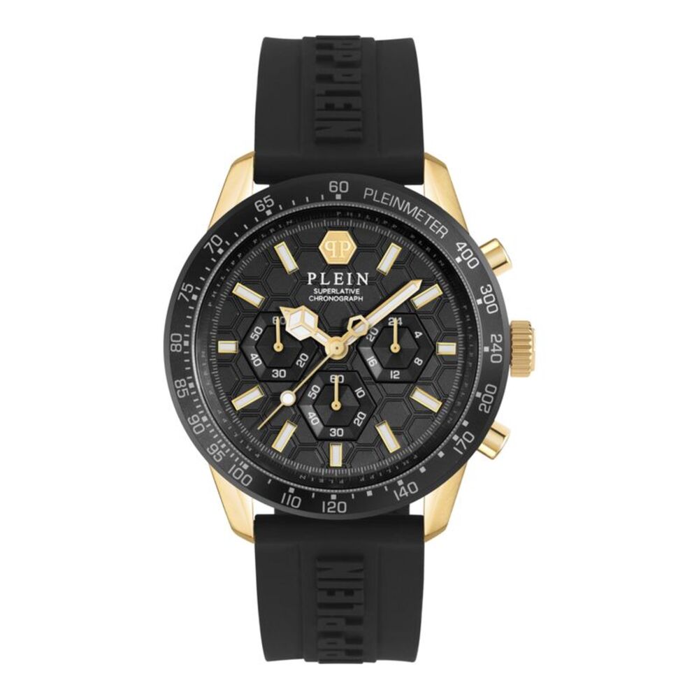Philipp Plein Pleinmeter Chronograph Watch Gold Mens